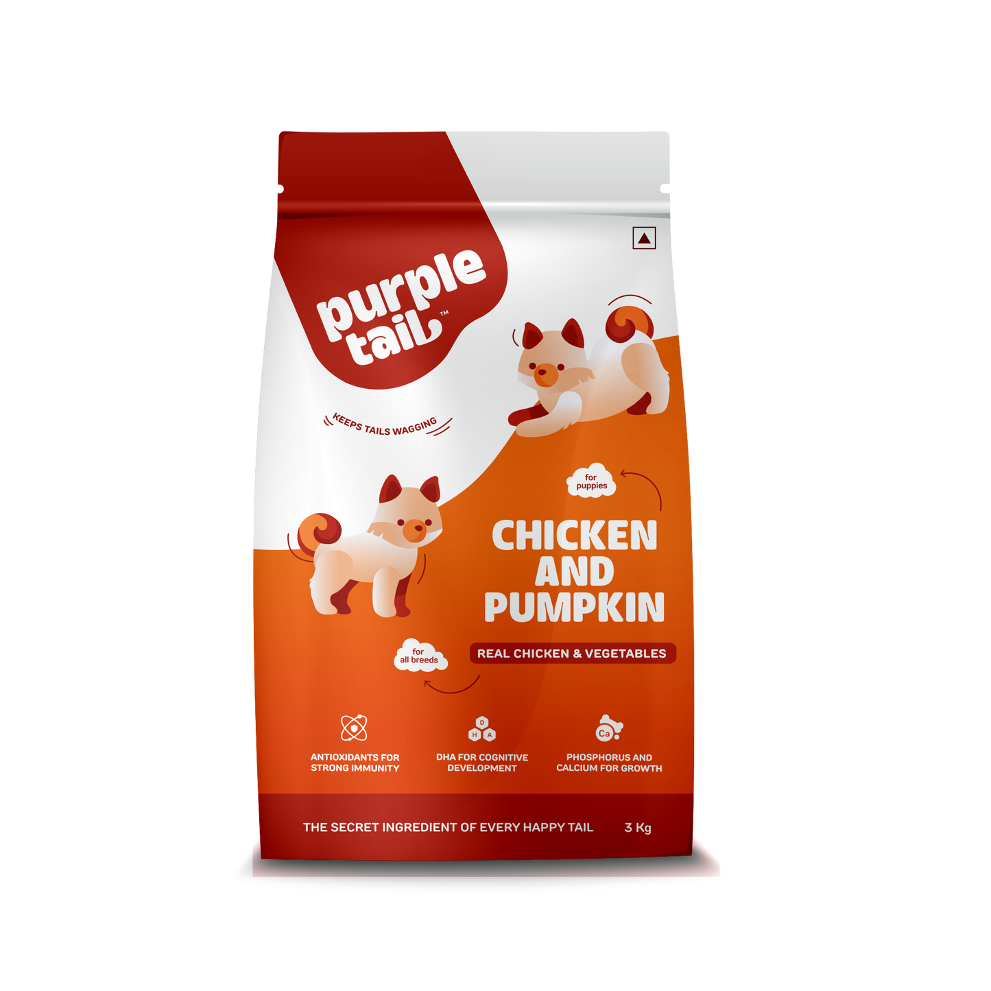 DRY FOOD CHICKEN AND PUMPKIN FOR PUPPIES